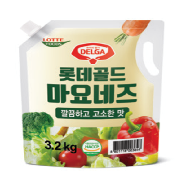 Mayonnaise Lotte Gold Spout 3.2kg*4/롯데 마요네즈 골드 (스파우트)