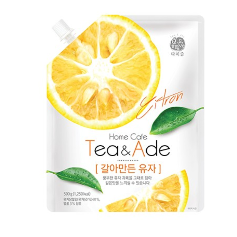 ティー&amp;アデシトロン(ユジュ) 500g*16/에이드 갈아 만든 유자
