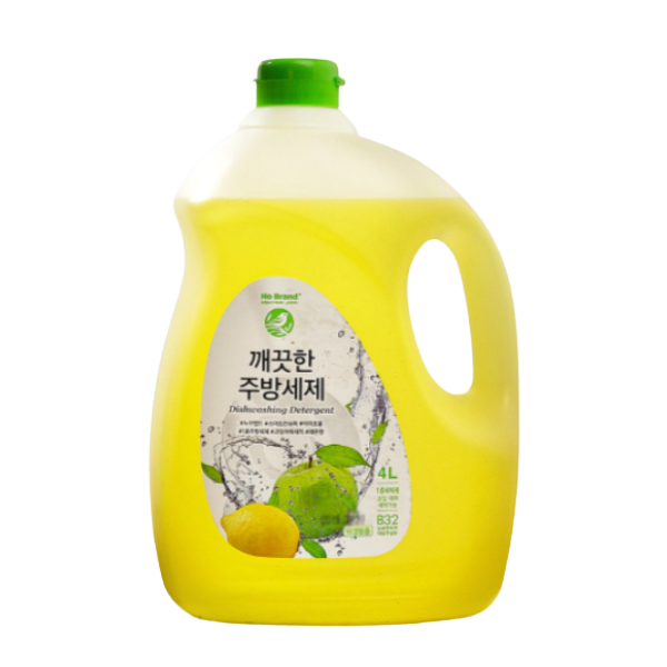 ノーブランド 食器用洗剤 4L*4/노브랜드 깨끗한 주방 세제
