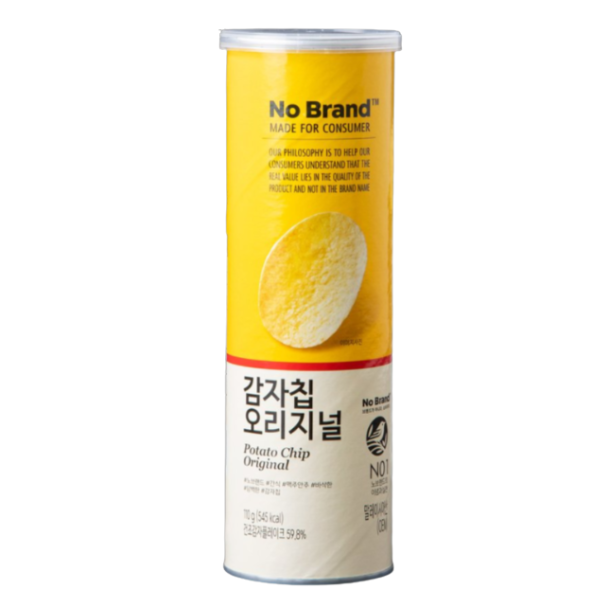 无牌薯片原味110g*14/노브랜드 감자칩 오리지날