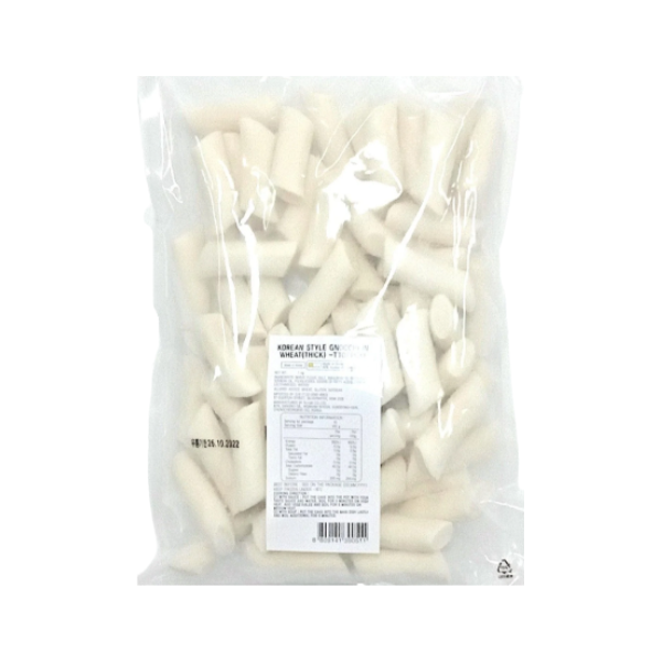 トッポギ餅 (IQF、厚手) 1kg*8/밀떡볶이 말랑말랑 굵은 (IQF)
