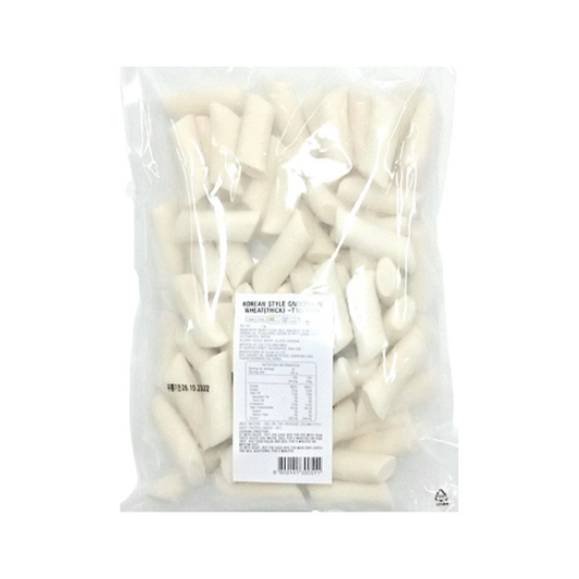 トッポギ餅 (IQF、厚手) 1kg*8/밀떡볶이 말랑말랑 굵은 (IQF)