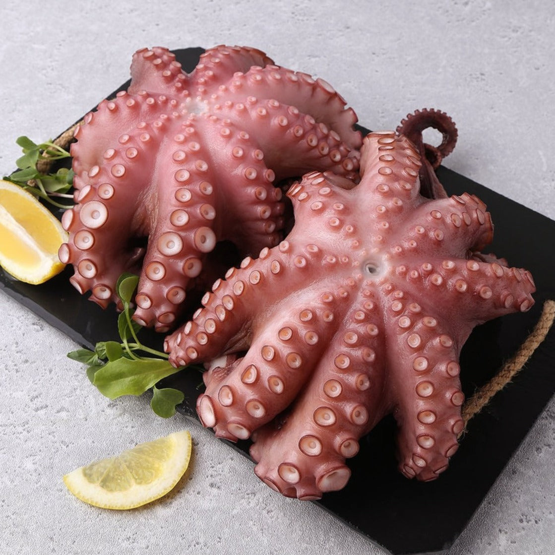 冷凍タコ 丸ごと洗浄 8kg/냉동 세척 돌 문어 벌크