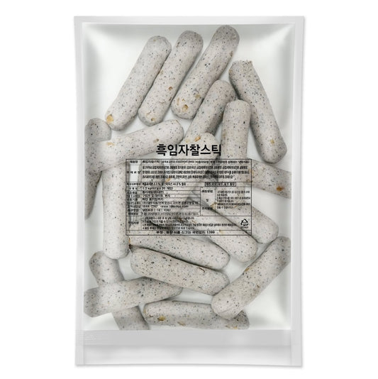 (予約) 冷凍もち米スティック黒ごま 1.2kg*5/(선주문) 냉동 생지 흑임자 찰스틱
