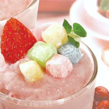 Rice Cake Coloured Dice (Coloured Mochi) 300g*24/컬러 빙수떡