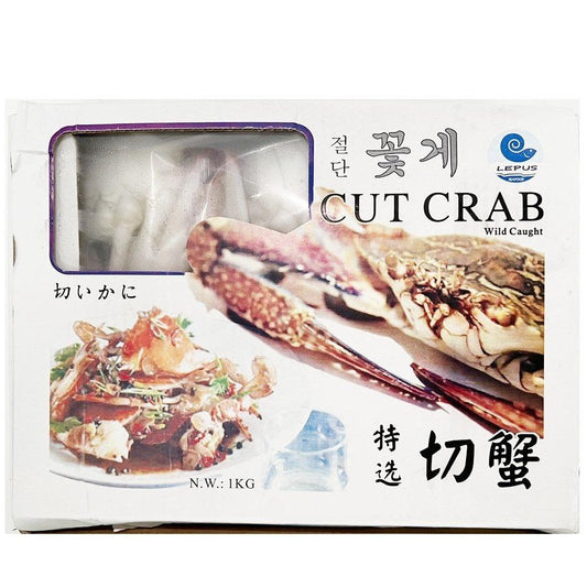 冷凍カニカットレプス 11/15 1kg*12/냉동 꽃게 절단