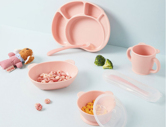 SILIPOT プレミアムベビーフードトレイパレット&amp;蓋セット/실리팟 프리미엄 식판 세트