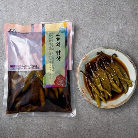 味付ピーマン醤油 1kg*10/오늘의밥상 간장 고추지