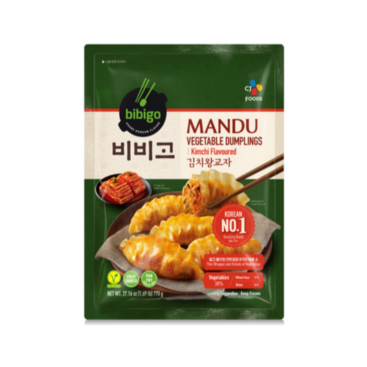 CJ BEKSUL ビビゴキムチ餃子 770G*8 / 씨제이 비비고 김치 왕 교자