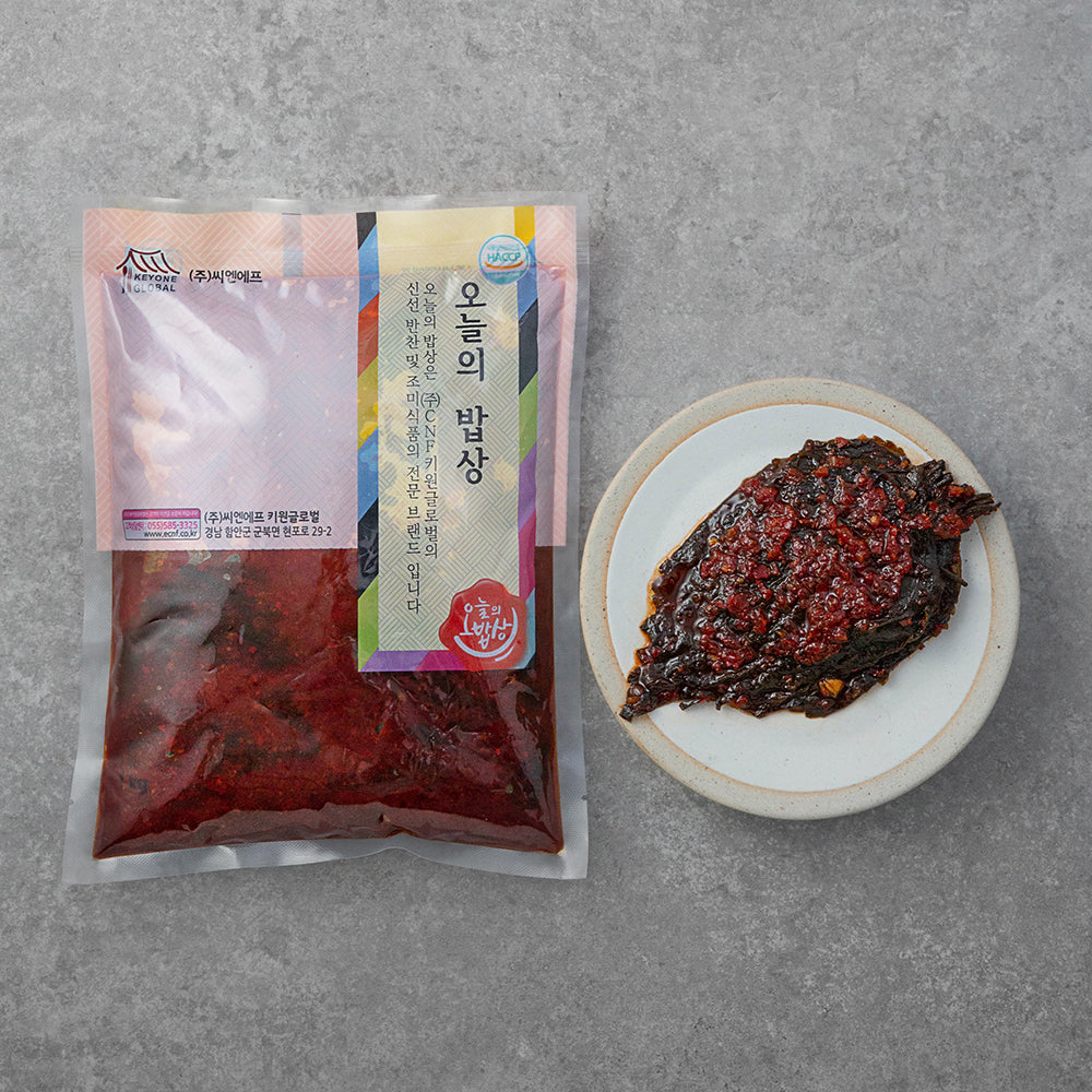 味付け大葉 1kg*10/오늘의밥상 양념 깻잎