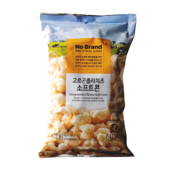 ノーブランド ゴルゴンゾーラチーズソフトコーン 145g*8/노브랜​​드 고르곤 졸라 치즈 소프트콘