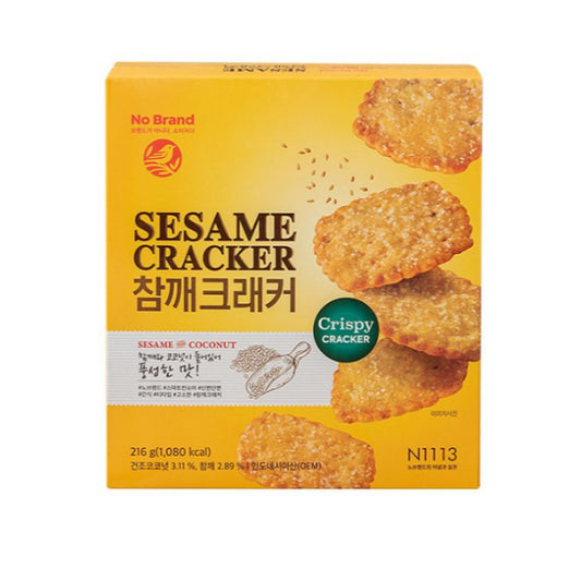 ノーブランド ごませんべい 216g*6/노브랜드 참깨 크래커